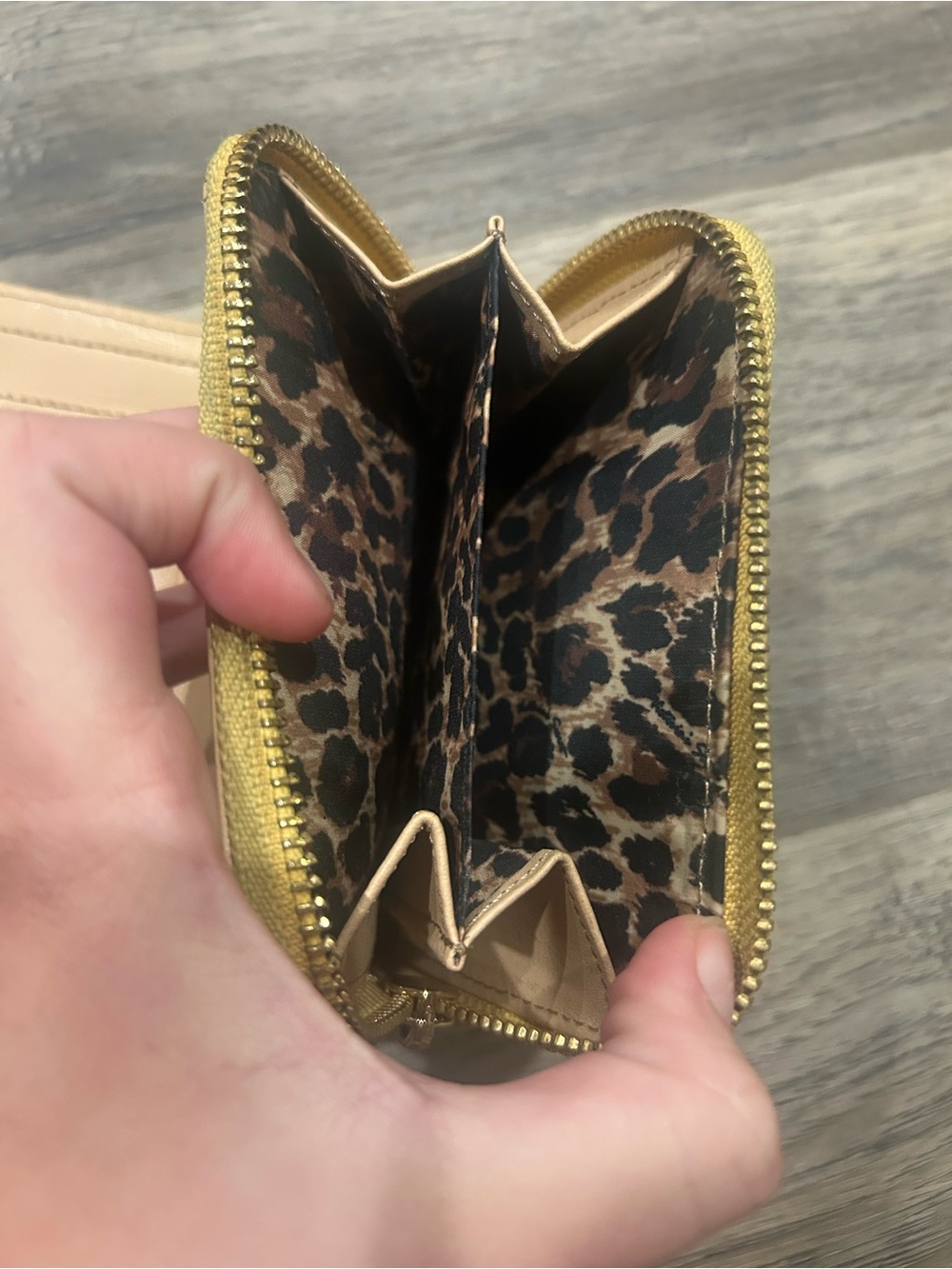 Victoria's Secret Yellow Perforated Zip Around Wallet with Snap Pocket - Picture 6 of 8